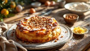 Torta della Nonna con pinoli: la variante invernale alla crema calda