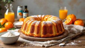 Ciambellone all'arancia altissimo e soffice: la colazione delle feste