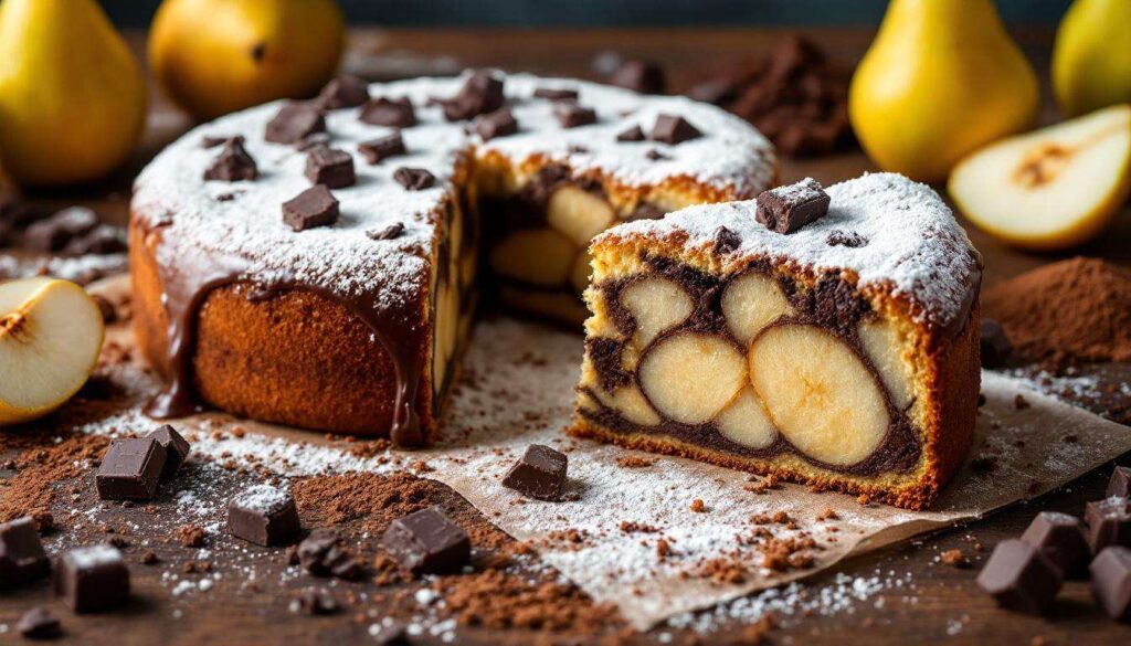 Torta pere e cioccolato: l'abbinamento che non stanca mai