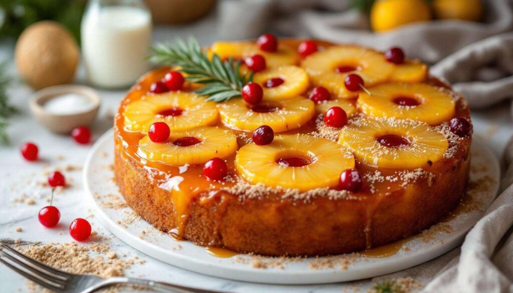 Torta all'ananas rovesciata: il tocco esotico sulla tavola di Natale
