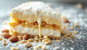 Un dolce semplice che gioca su due consistenze, restando goloso e perfetto