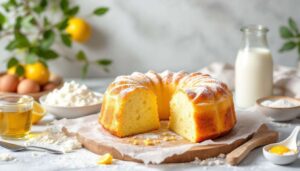 Ciambella yogurt e limone: soffice come una nuvola
