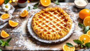 Crostata all’arancia con un passaggio che cambia tutta la consistenza