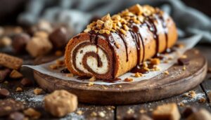 Bounty roll senza cottura: con i biscotti e il latte condensato si prepara un gustoso dolcetto per il tè