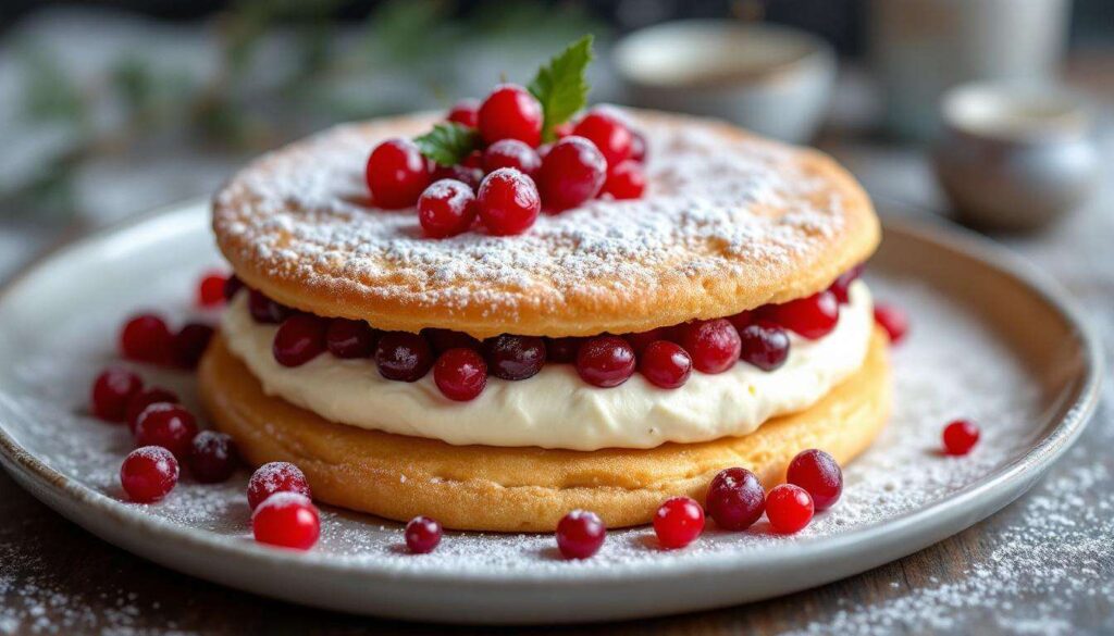 Charlotte di Natale senza cottura: savoiardi, crema alla vaniglia e ribes