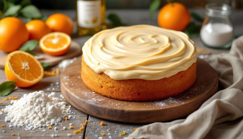 Torta all’arancia senza uova con crema vellutata: soffice e profumata