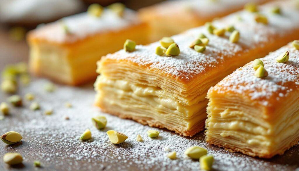 Sfoglia, latte e pistacchio: una spolverata di zucchero a velo e ti sei fatto dei dolcetti che non si dimenticano