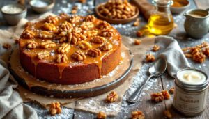 Torta di noci caramellate, l'ho preparata dal nulla e ha migliorato la giornata di tutti, è deliziosa