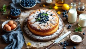 La torta ai mirtilli più veloce