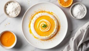 Crema all’arancia senza uova senza latte