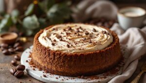 Sbriciolata al caffè senza uova: frolla friabile e crema vellutata con cioccolato