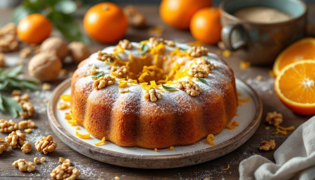 La torta di farina integrale, noci e agrumi: dolce soffice e profumato senza glutine da provare subito