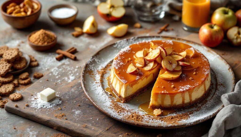 La torta di mele senza forno che fa "wow": versione caramello al burro salato