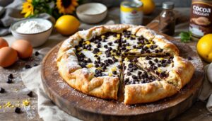 La crostata ricotta e cioccolato con frolla all’olio: semplice e sempre riuscita