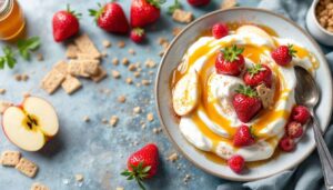 Quando mele e fragole si uniscono in un dolce soffice, la merenda diventa irresistibile in soli 10 minuti