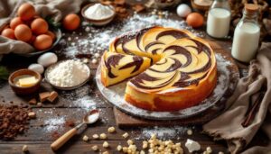 Ciambella Bicolore al Latte Morbidona “Dolce Genuino da Colazione