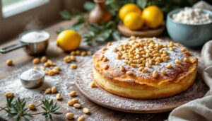 Torta della Nonna con pinoli: la variante invernale alla crema calda