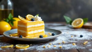 Finto diplomatico al limone: dolce al cucchiaio a strati, senza forno