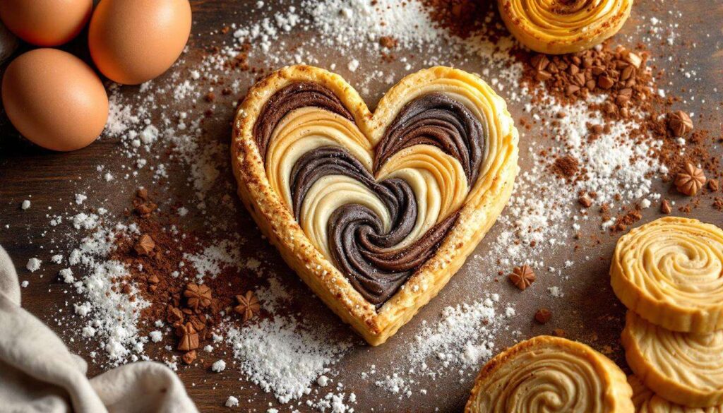 Biscotti cuore bicolore: la frolla senza burro che resta perfetta allo stampo