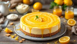 Cheesecake al limone senza cottura: base croccante, crema vellutata e copertura agrumata