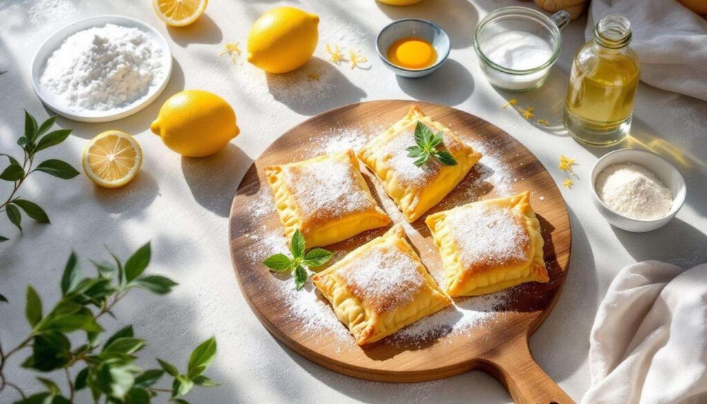 QUADROTTI di Pasta Sfoglia al Limone e Ricotta di pasta sfoglia
