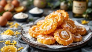 Chiacchiere al moscato senza burro friabili e ricche di bolle