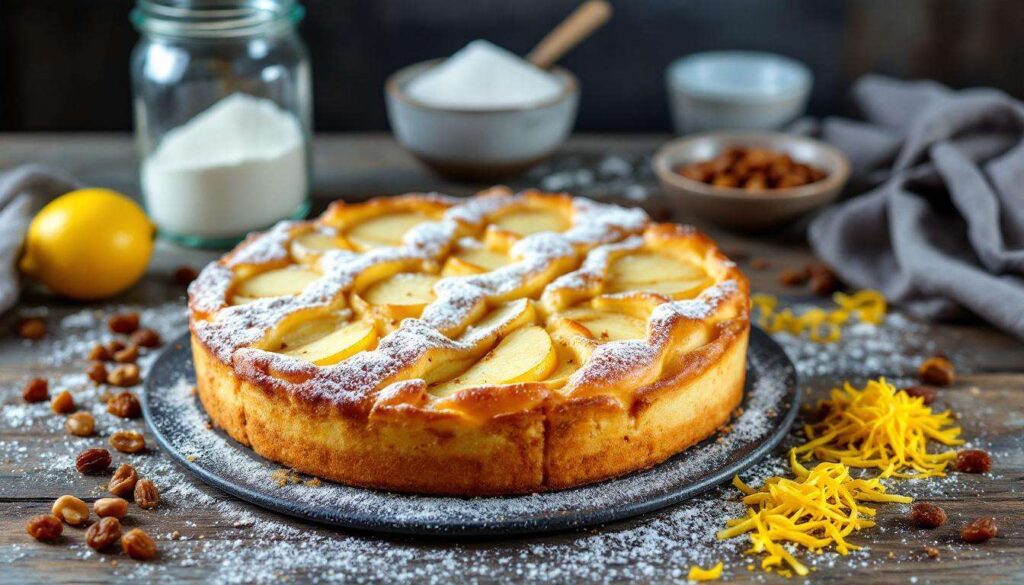 Torta mele uvetta e pinoli Ricetta della nonna facile e veloce