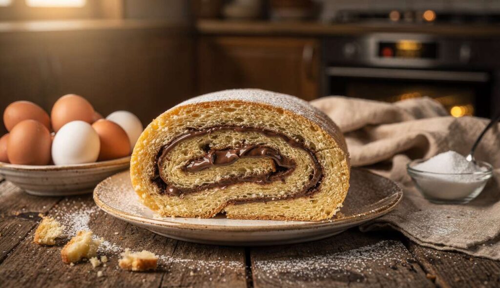Rotolo alla Nutella, ancora più soffice: fa impazzire grandi e bambini