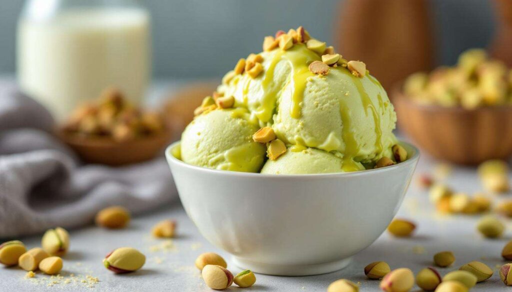 Gelato al pistacchio senza gelatiera: cremoso e pronto con soli 4 ingredienti