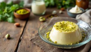 Panna cotta al pistacchio: cremosa, elegante e facilissima da preparare in anticipo